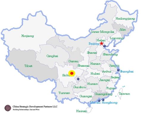 Chengdu And Sichuan Map 1 Photo