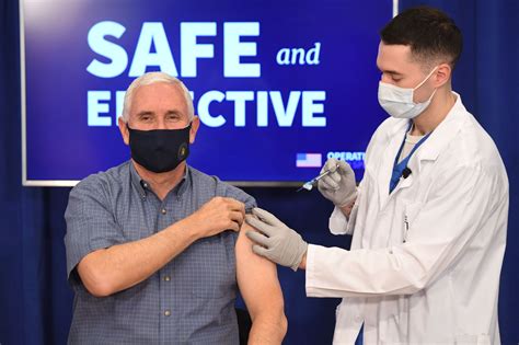 Mike Pence Receives The Coronavirus Vaccine In A Rare Example Of White