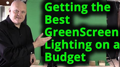 Getting The Best Green Screen Chroma Key Lighting Setup On A Budget
