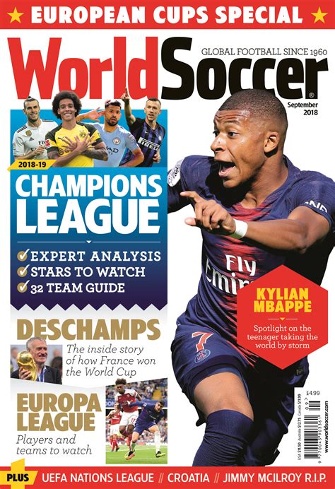 World Soccer Septiembre De 2018 World Soccer Magazine Champions