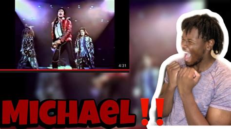 Michael Jackson Thriller Live Wembley 1988 REACTION YouTube