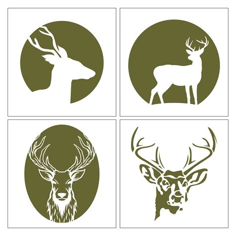 Printable Deer Stencils Printable Jd