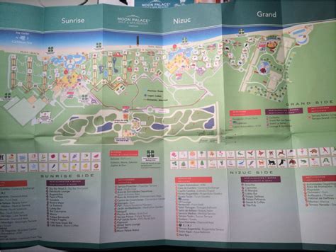 Cancun Moon Palace Resort Printable Map