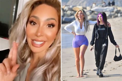 Teen Mom Farrah Abraham Shows Off Her New Butt Fillers With Squats On The Beach On Walk With