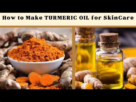 HOW TO MAKE NATURAL TURMERIC OIL FOR SKINCARE YouTube