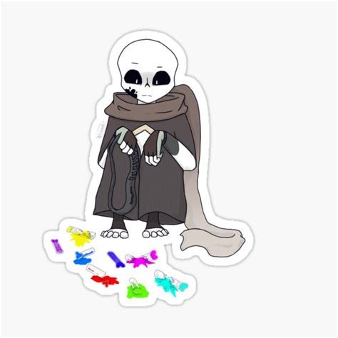 Ink Sans Emotions Are Useless Sticker For Sale By Nova R Redbubble