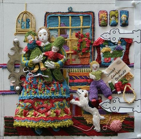 Pin By Audrey Mcgill On Crafty Wonders Embroidery Art Art Dolls