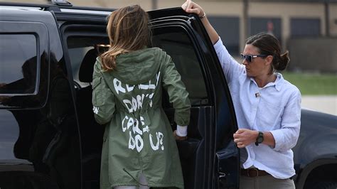 Melania Trump Wore A Jacket Saying ‘i Really Dont Care On Her Way To Texas Shelters The New
