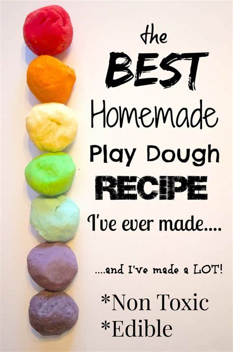 How To Make Edible Homemade Play Dough Recipe With Koolaid Rainbow