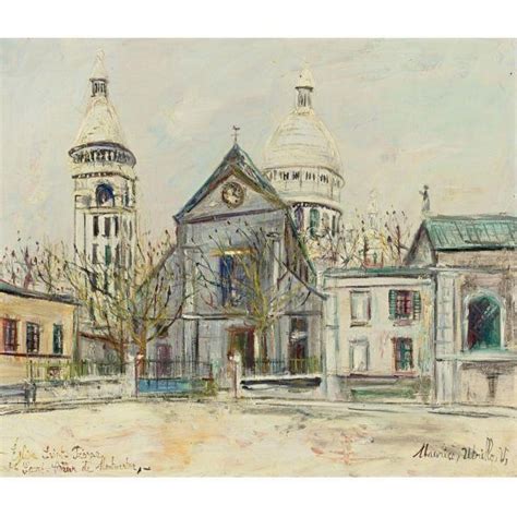 Maurice Utrillo Église De Stains Seine Circa 1937 Mutualart