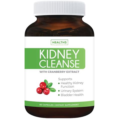 Healths Harmony Kidney Cleanse Supplement Vegetarian Supports Bladder