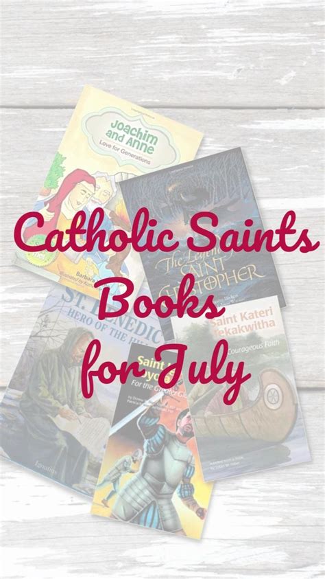 Catholic Saints Books For July Catholic Library Card Catholic Saints
