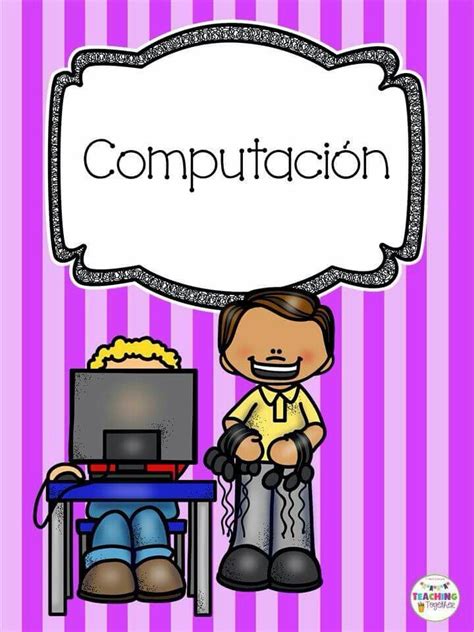 Portada Computación Caratulas Para Cuadernos Escolares Cuadernos De