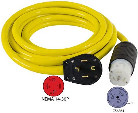 Conntek Te1430 Series Nema 14 30p To Cs6364 Power Cords