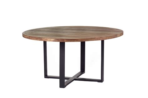 Hand Made Industrial Modern Round Dining Table Rustic Dining Table