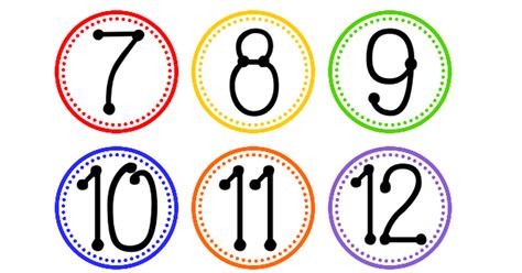 Numbers 1 12pdf Numbers Preschool Polka Dot Classroom Classroom Labels