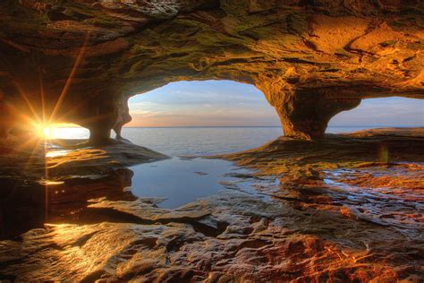 Sea Caves On Lake Superior By Alex Nikitsin