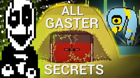 All Gaster Secrets In Deltarune Deltarune Secrets Youtube