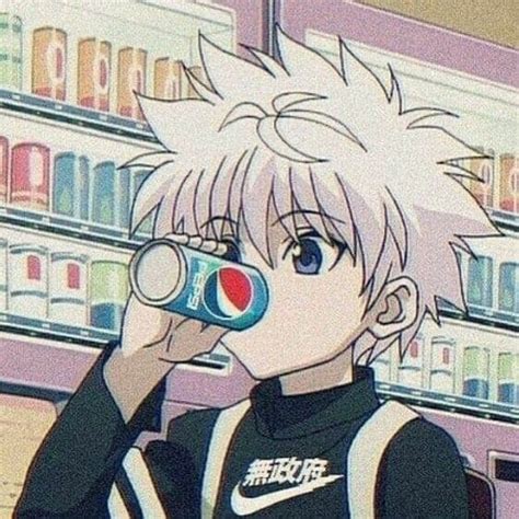Killua Drinking Pepsi Commission From A Friend Rhunterxhunter