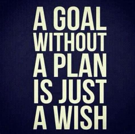 A Goal Without A Plan Is Just A Wish Good Quotes Wise Quotes Quotes