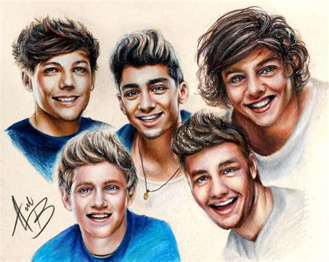 One Direction By Babydollb On Deviantart One Direction Drawings One