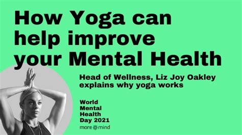 How Yoga Can Improve Your Mental Health Moreyoga