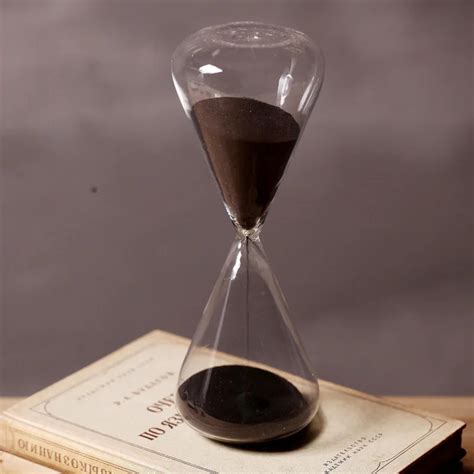 Buy Black Sand Hourglass 60 Minutes Sandglass Timer Creative Craftsornaments