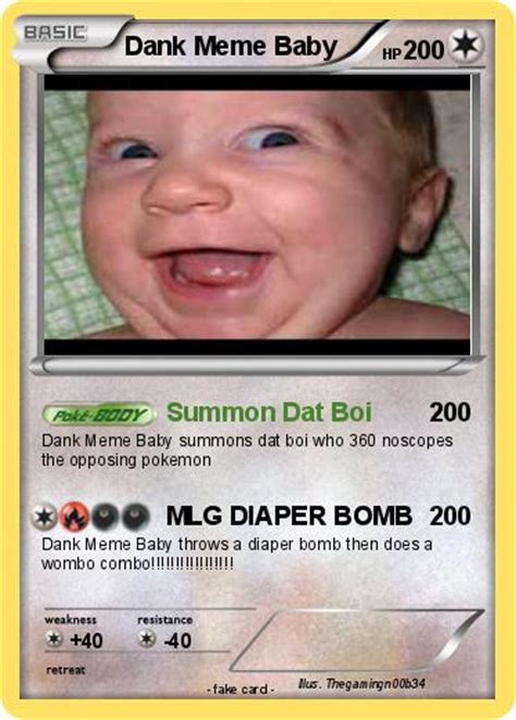 Pokémon Dank Meme Baby Summon Dat Boi My Pokemon Card
