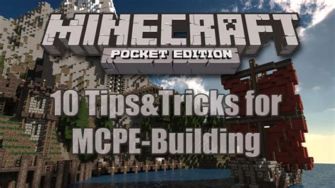 10 Building Tipsandtricks Mcpe Youtube
