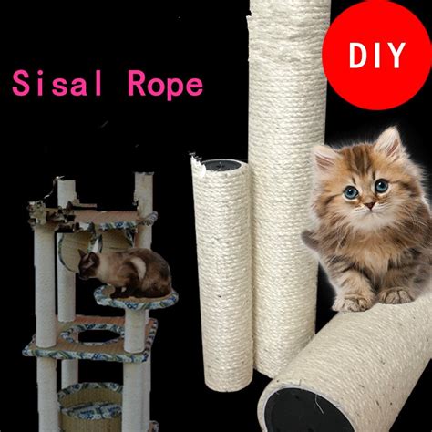 If you have a cat, you have seen. Sisal Rope for Cat Tree Cat Climbing Frame DIY cats ...