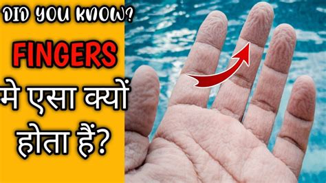 water मे fingers एसा क्यों होजाता हैwhy our fingers got wrinkly in water shorts youtube