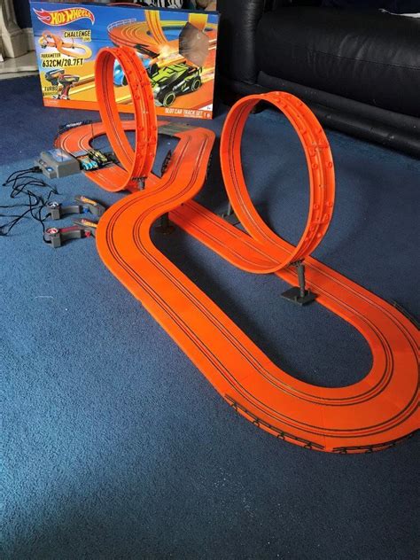 Electric Race Car Track Set Slot Racing Hot Wheels Speedway In Hull