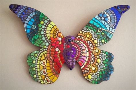Beautiful Mosaic Butterfly Butterfly Mosaic Mosaic Art Rainbow