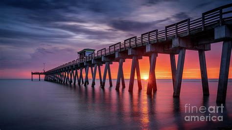 Venice Fishing Pier Sunset Florida Photograph By Liesl Walsh Pixels