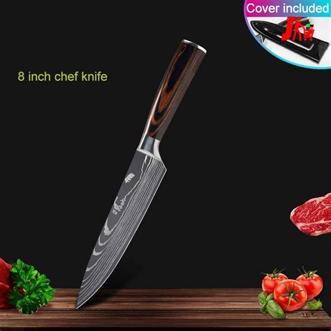 kitchen knives set professional chef knives japanese 7cr17 440c high carbon stainless steel