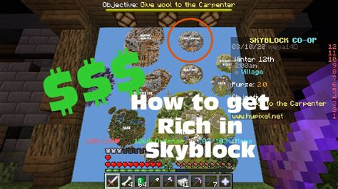 How To Get Rich In Hypixel Skyblock Youtube