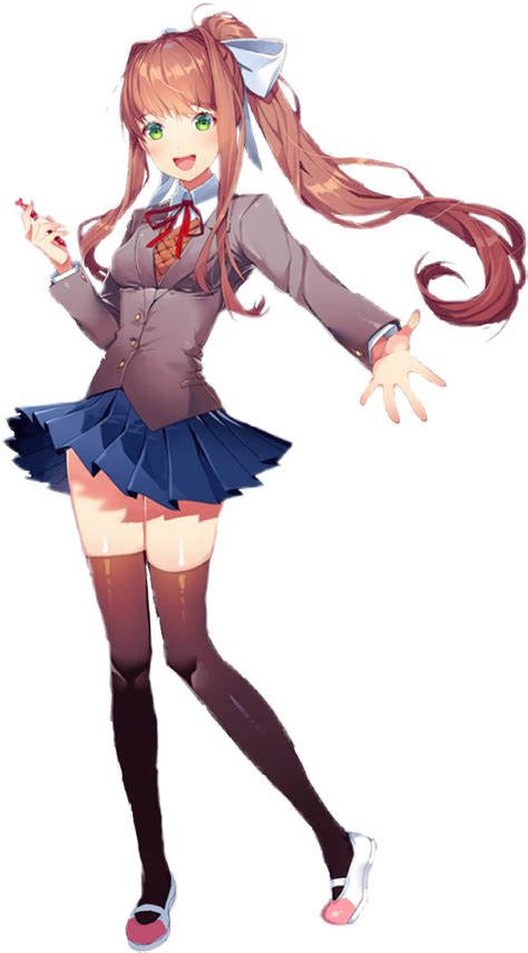 Freetoedit Monika Ddlc Sticker By Madmenfanaccount