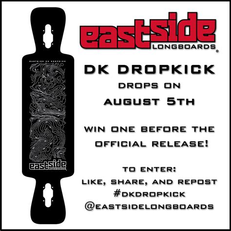 dk dropkick releasing august 5th eastside longboards