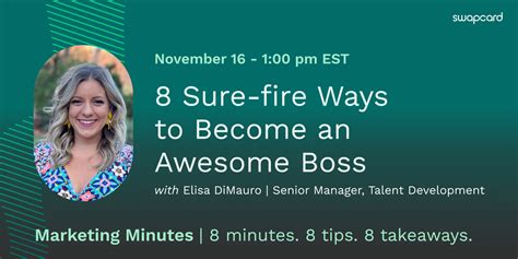 8 Sure Fire Ways To Become An Awesome Boss