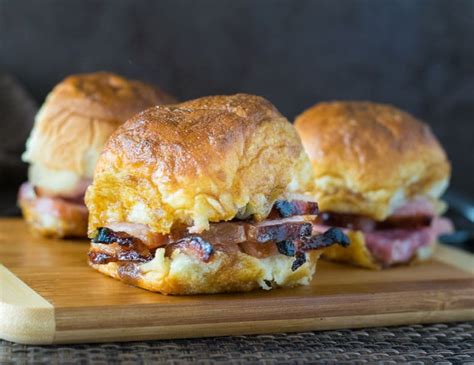 baked ham sandwiches with brown sugar glaze fox valley foodie