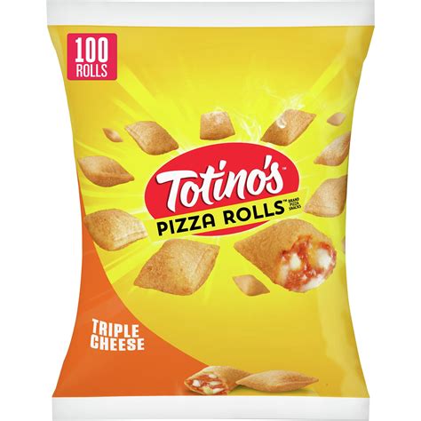 Totinos Pizza Rolls Triple Cheese Flavored Frozen Snacks 100 Ct