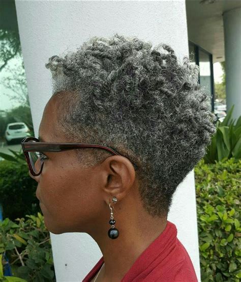 Hottest Short Haircuts For Gray Hair For Black American Women Over 50 Short Grey Hair Short