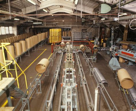 Cardboard Roll Factory Stock Image T9200226 Science Photo Library
