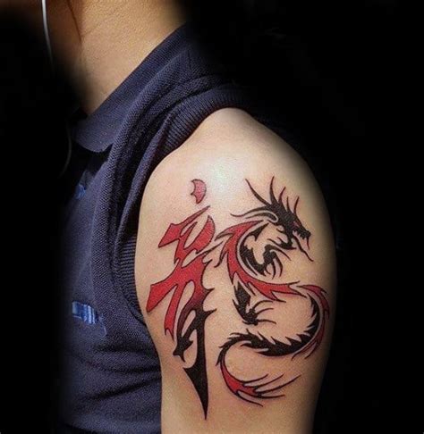 Chinese tattoo designs have been in vogue and mainstream particularly in the western world for rare of these tribal tattoos even have mustaches made above. 50 Chinese Dragon Tattoo Designs For Men - Flaming Ink Ideas
