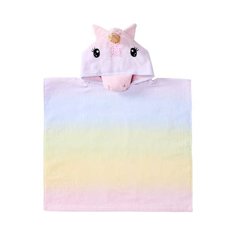 Adairs Kids Kids Unicorn Hooded Towel