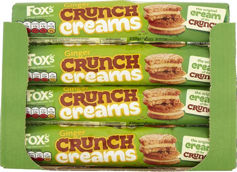 Foxs Ginger Crunch Cream 16 Packets X 230g Uk Grocery