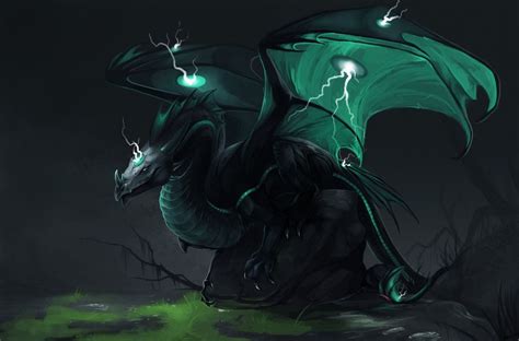 Dragon Noir De La Foudre And Du Poison
