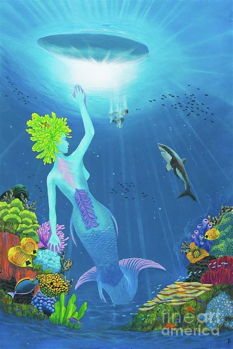 The Mermaids Dilemma Painting By Shelley Ohara Plunkett