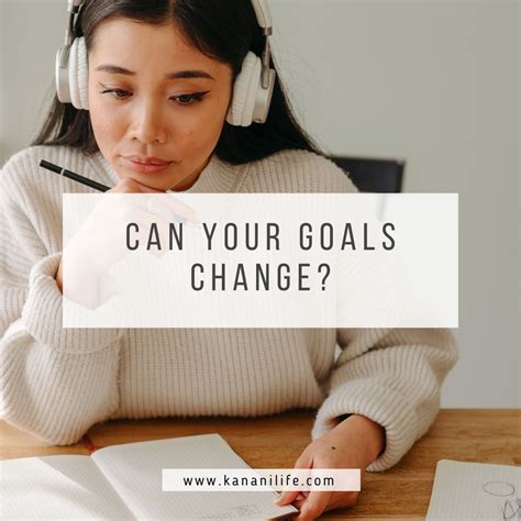 Can Your Goals Change How To Have Confidence When They Do Kanani Life