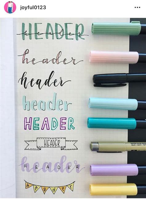The Best Bullet Journal Fonts For Your Bujo Pages Lettering Tutorial
